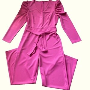 Blencot jumpsuit, size L, fits smaller, back zipper, puff sleeves, worn once